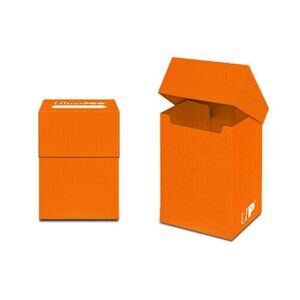 One Ultra Pro 80+ Cards Solid Color Deck Box -  Orange